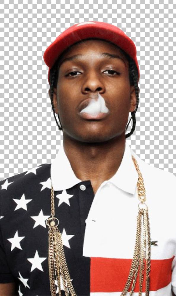 A$AP Rocky smoking PNG Image