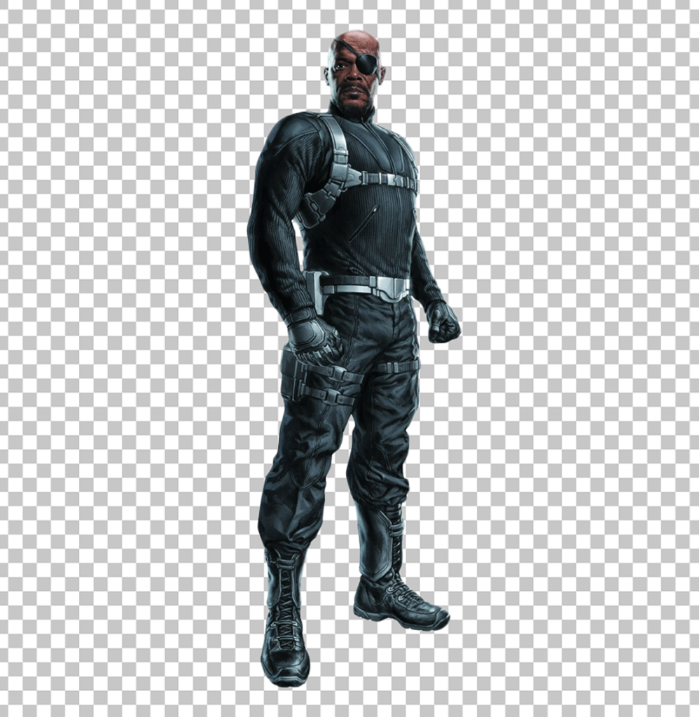 Nick fury in combat suit PNG Image