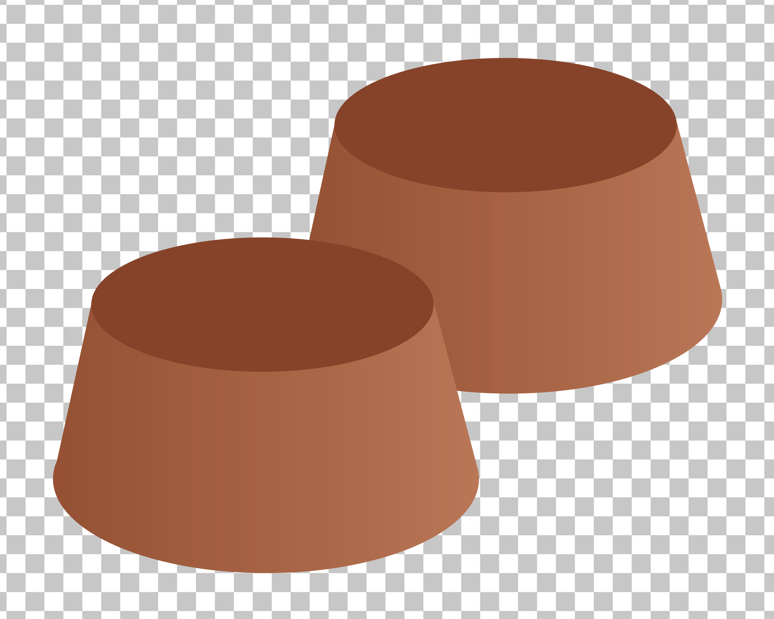 Two Round chocolate PNG Image