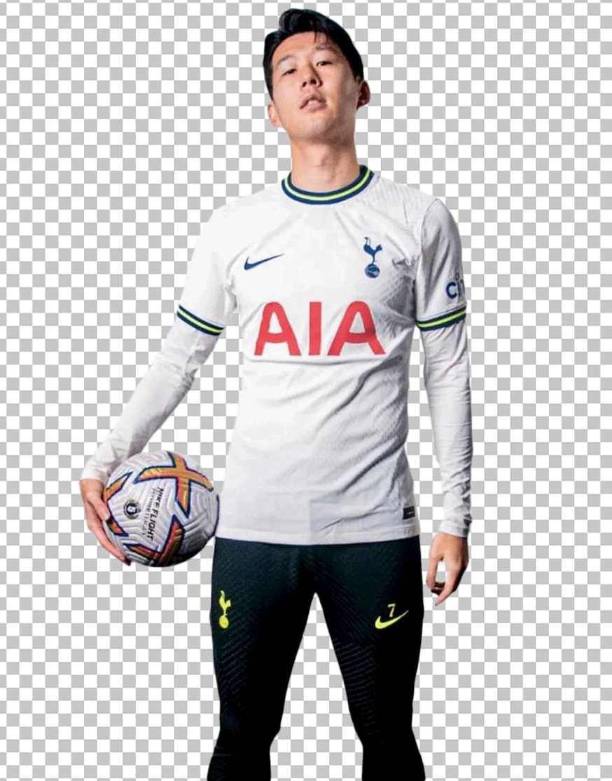 Son Heung-min holding ball PNG Image