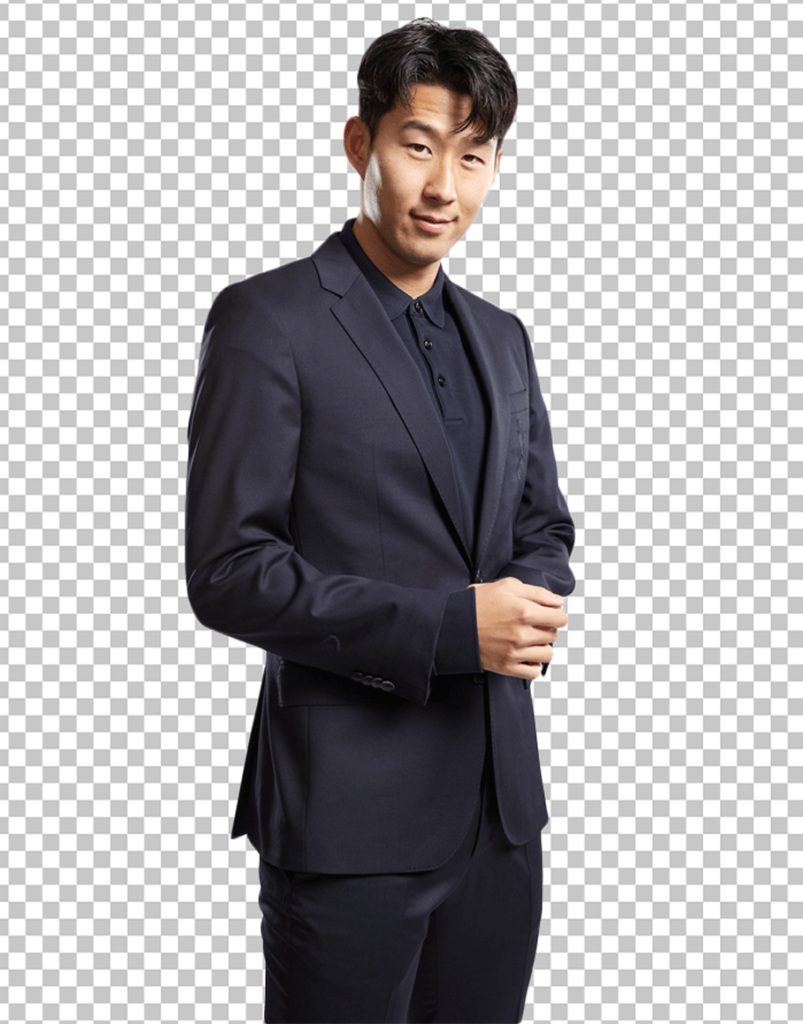 Son Heung-Min in suit PNG Image