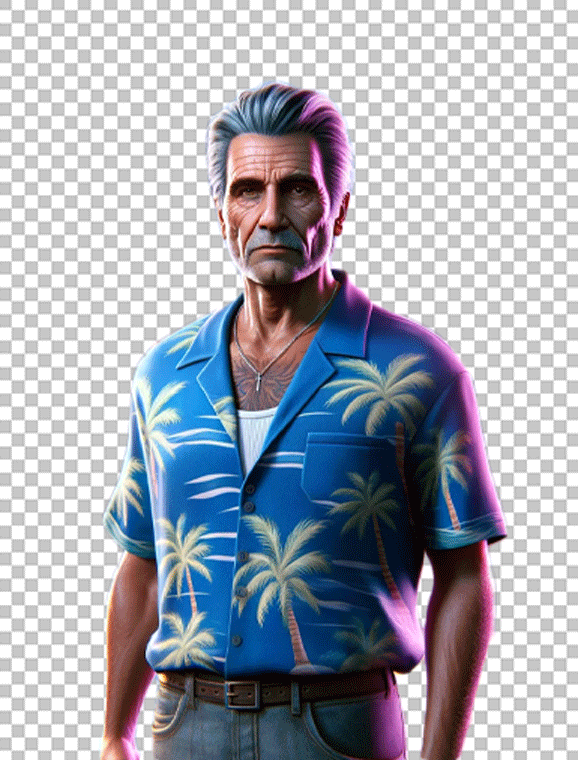 Tommy Vercetti with old looks PNG Image