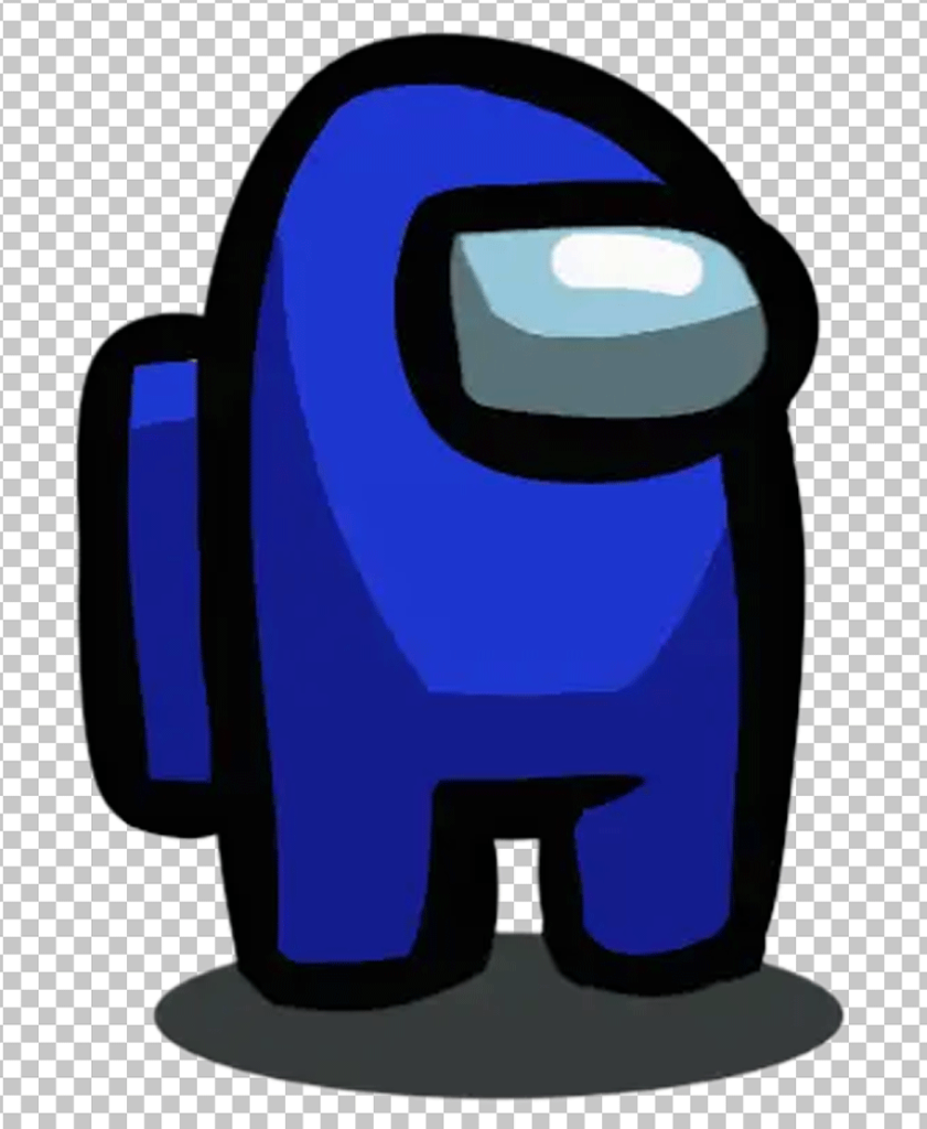 Dark Blue Among Us Character PNG Image