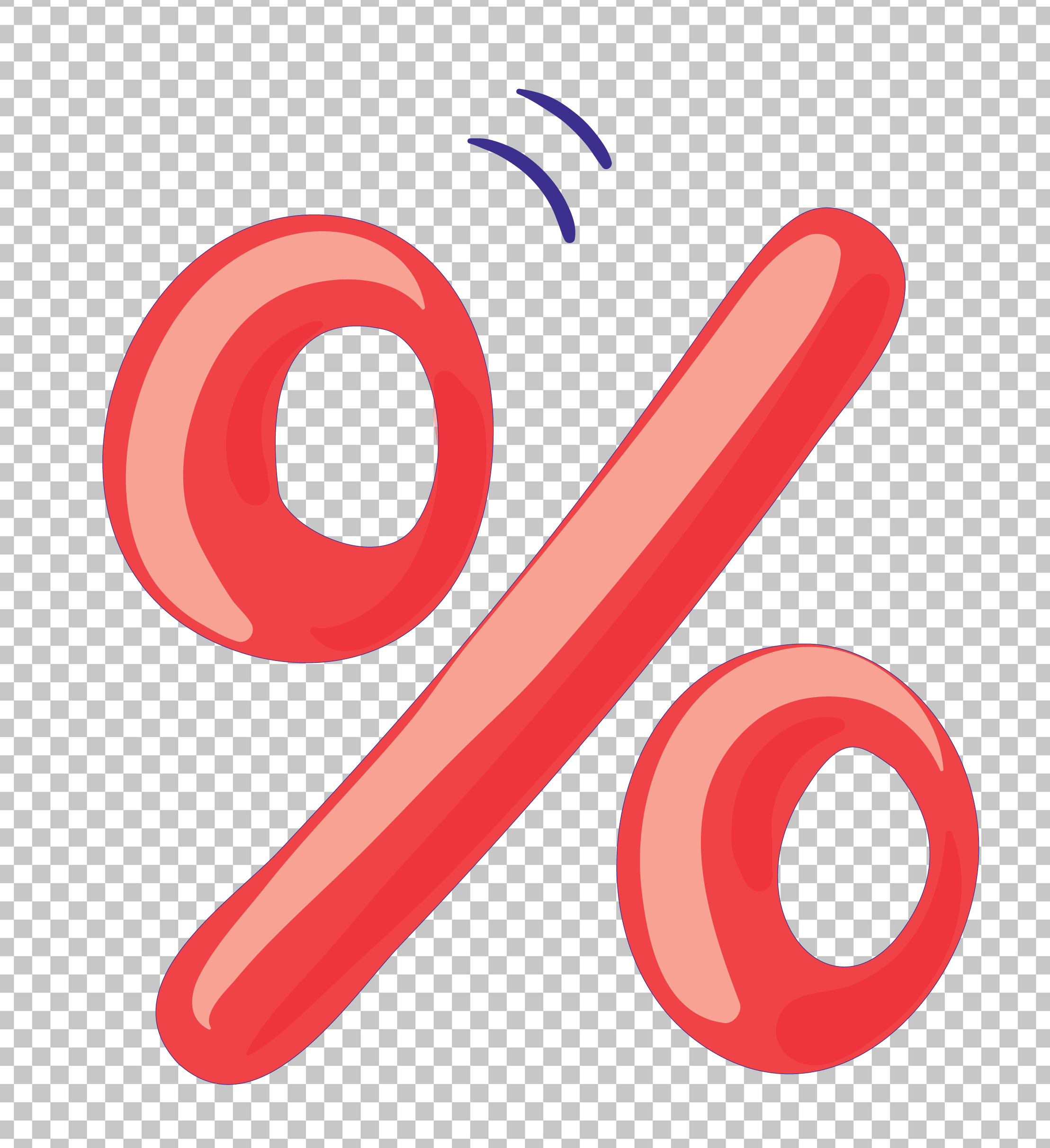 Red Modulus Operator Sign PNG Image