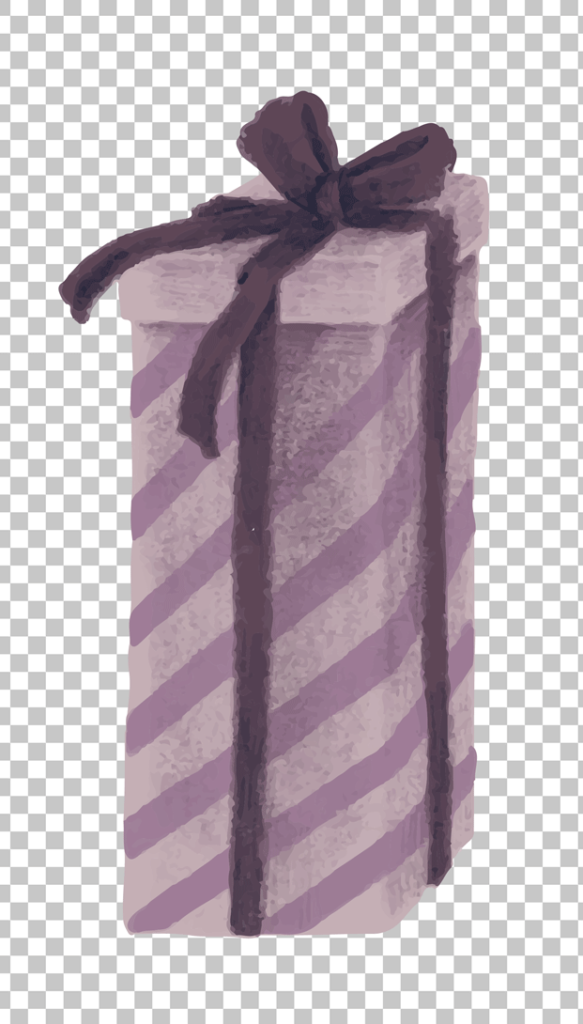 Purple Gift box PNG Image