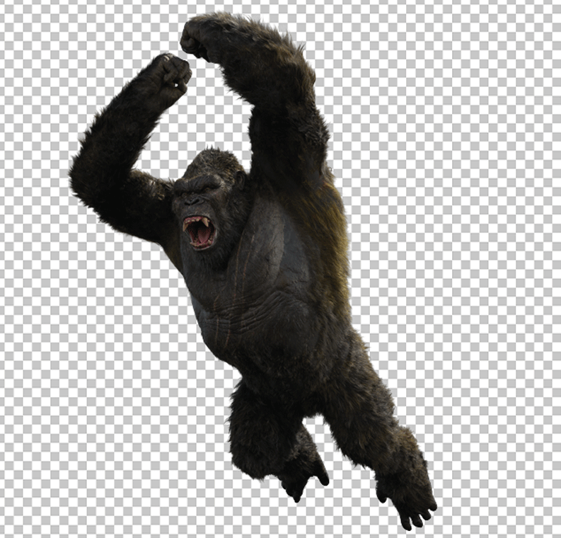 King Kong about to attack PNG Image