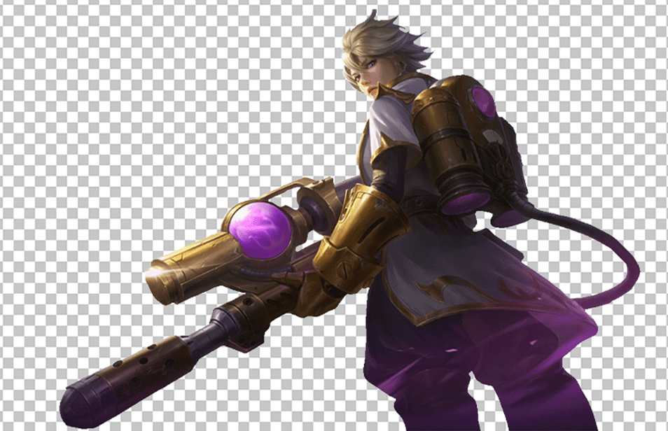 Kimmy Mobile Legends is holding a gun PNG Image