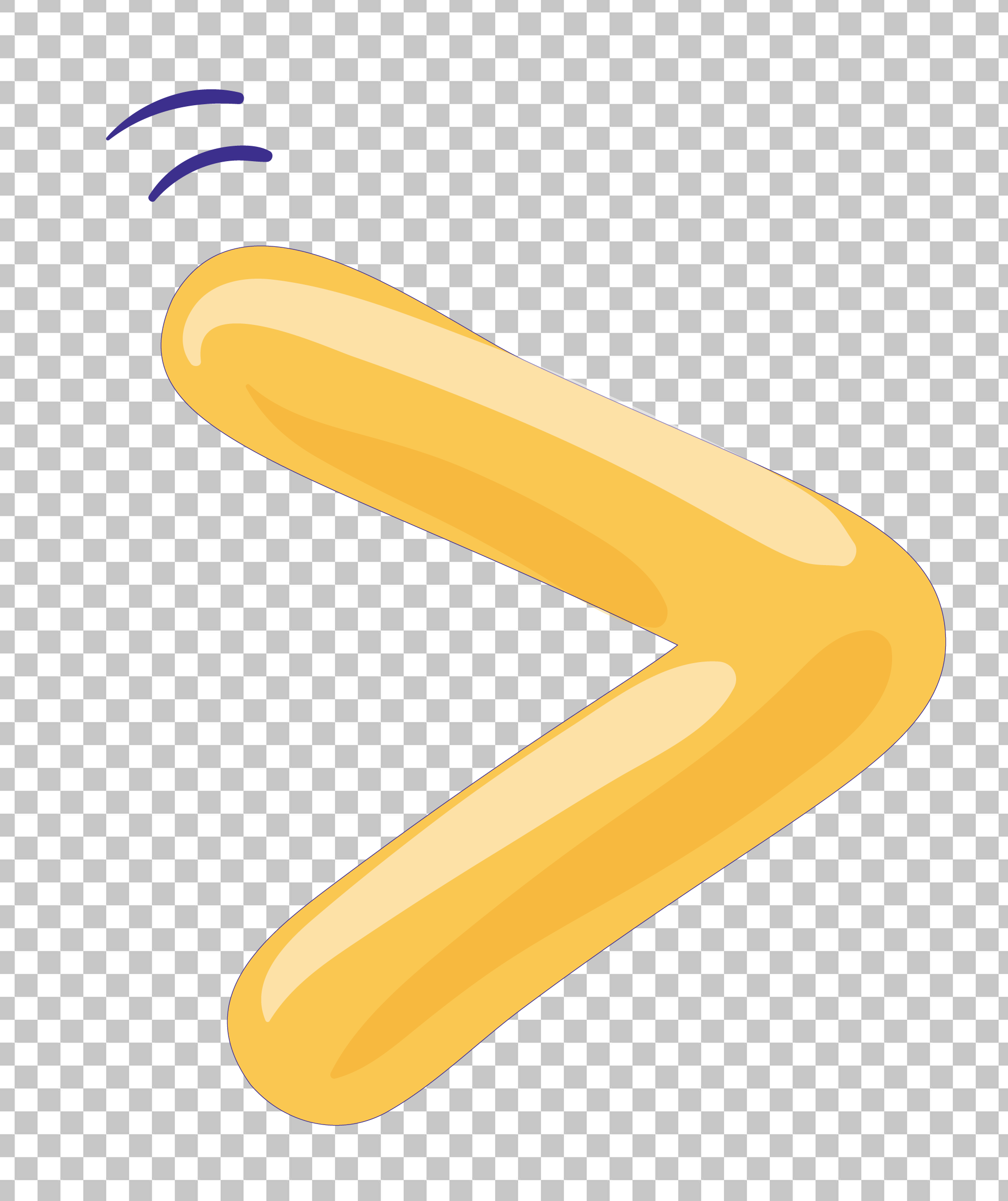 Yellow Greater Than Symbol PNG Image