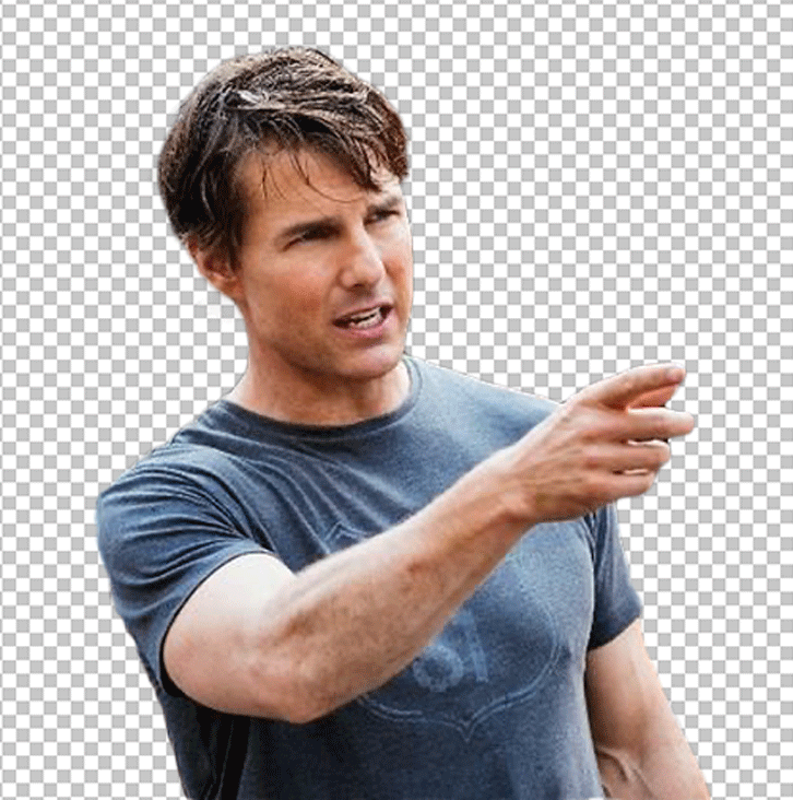 Tom Cruise pointing PNG Image