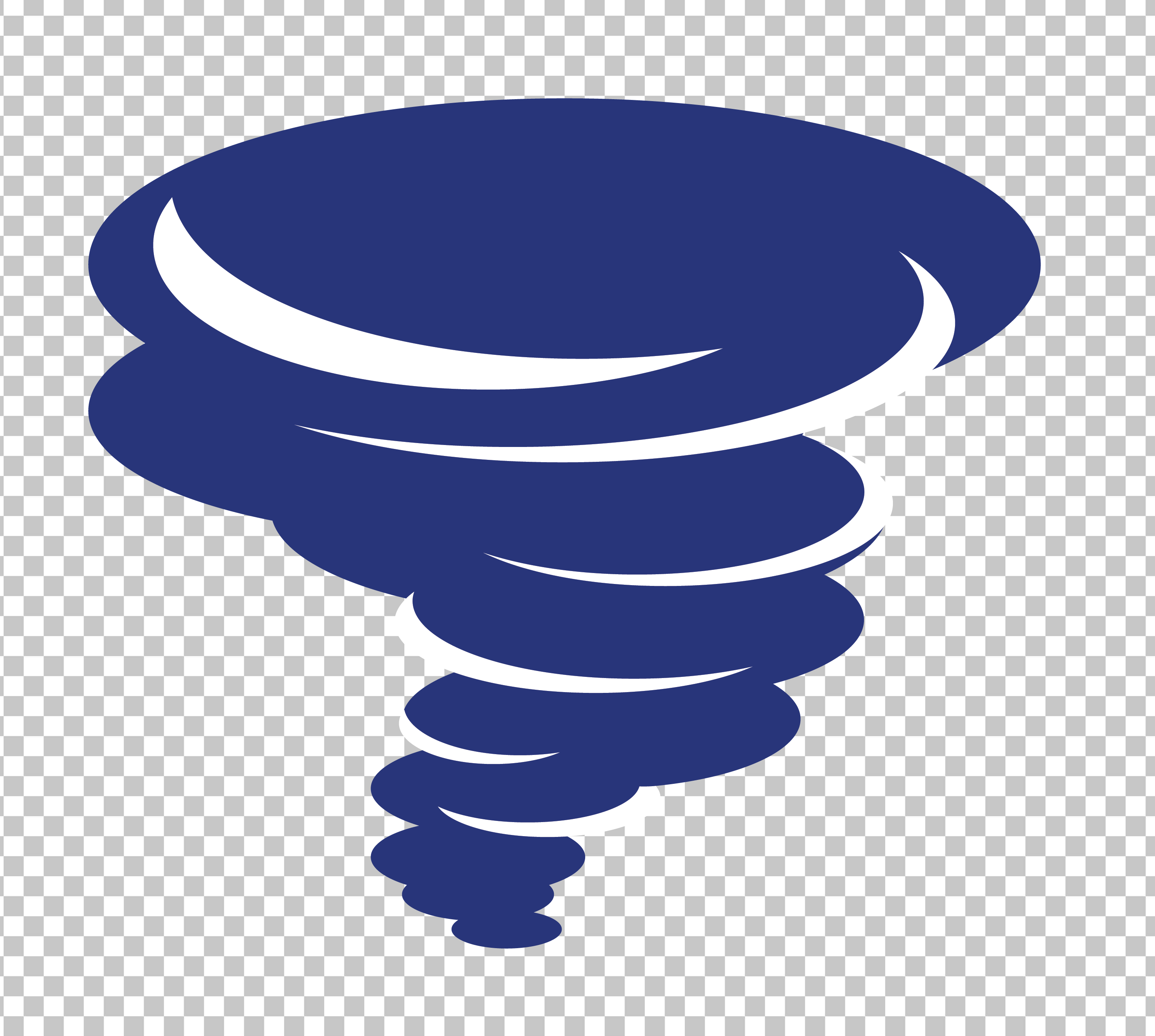 Blue and white Tornado Icon PNG Image