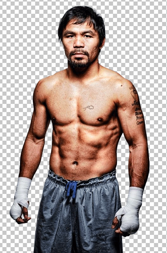 Manny Pacquiao shirtless PNG Image