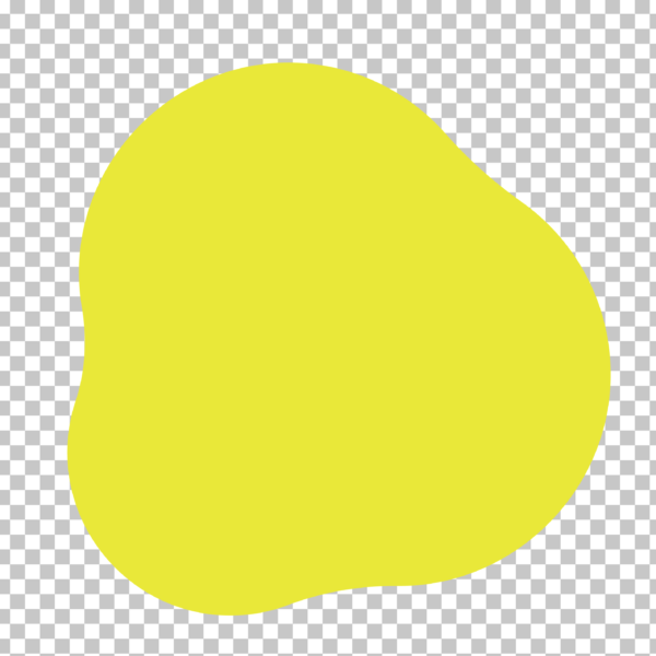 Yellow Abstract Shape PNG Image