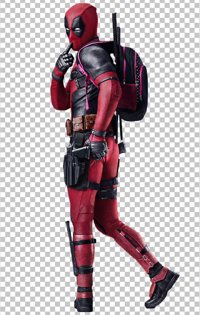 Deadpool carrying bag PNG Image