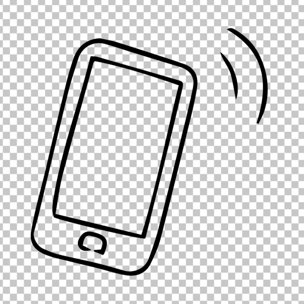 Phone Sketch PNG Image