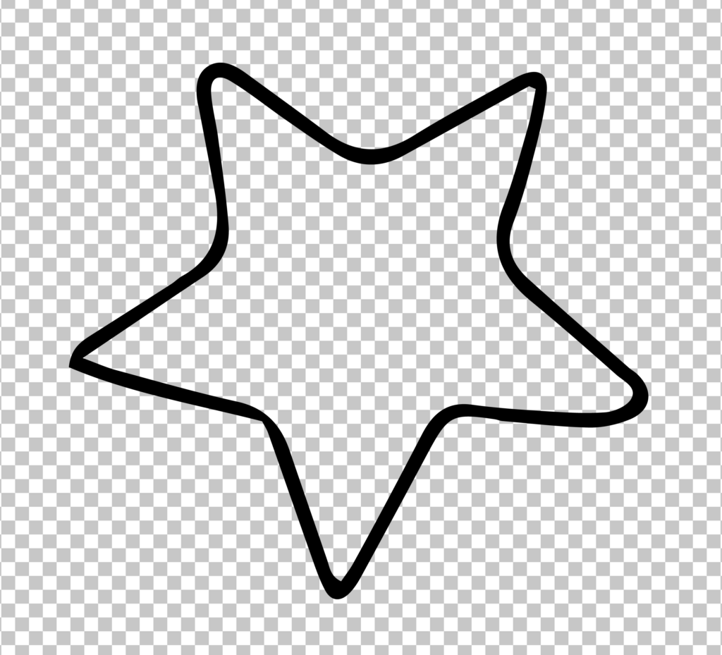 Star Sketch PNG Image