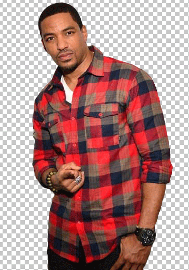 Laz Alonso pointing PNG Image