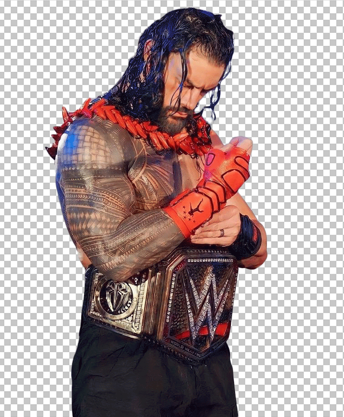 Roman Reigns looking down PNG Image