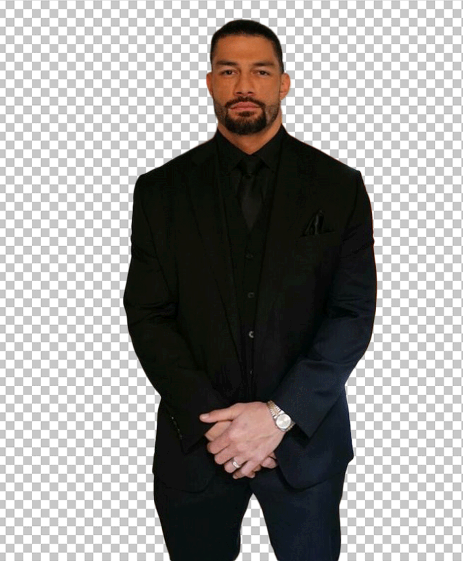 Roman Reigns wearing a suit PNG Image