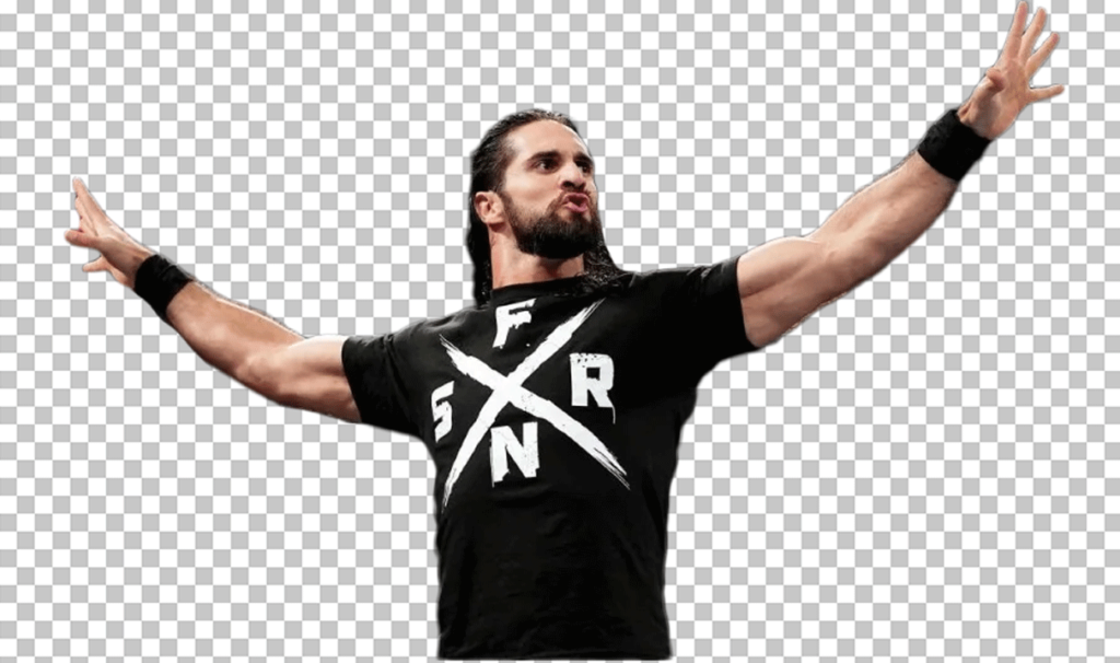 Seth Rollins raising his hands PNG Image