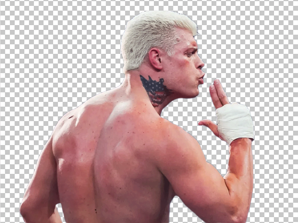 Cody Rhodes iconic pose PNG Image