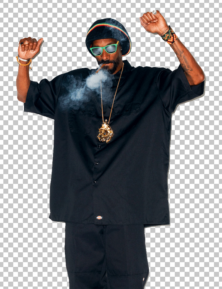 Snoop Dogg smoking and dancing PNG Image