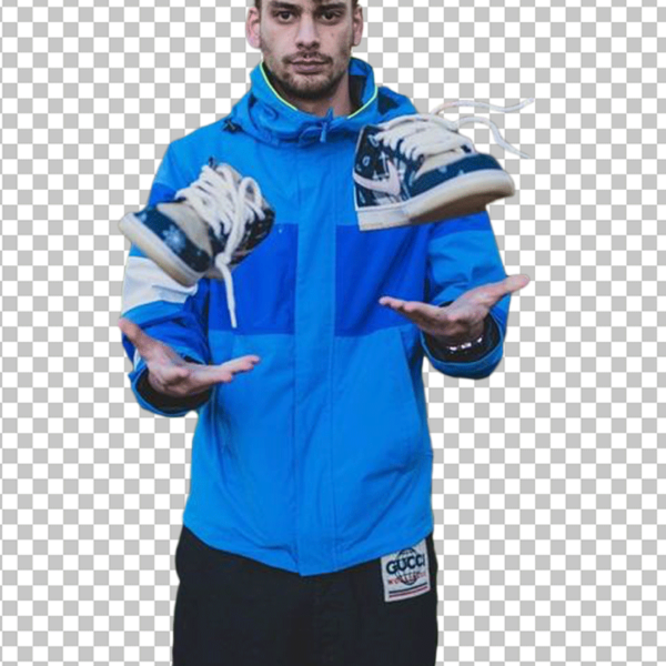 Chandler Hallow throwing up his shoes PNG Image