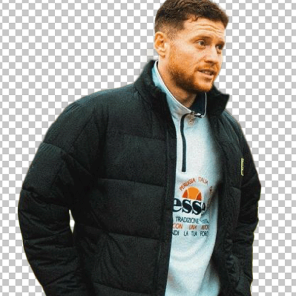 Ethan Payne is wearing a black jacket PNG Image