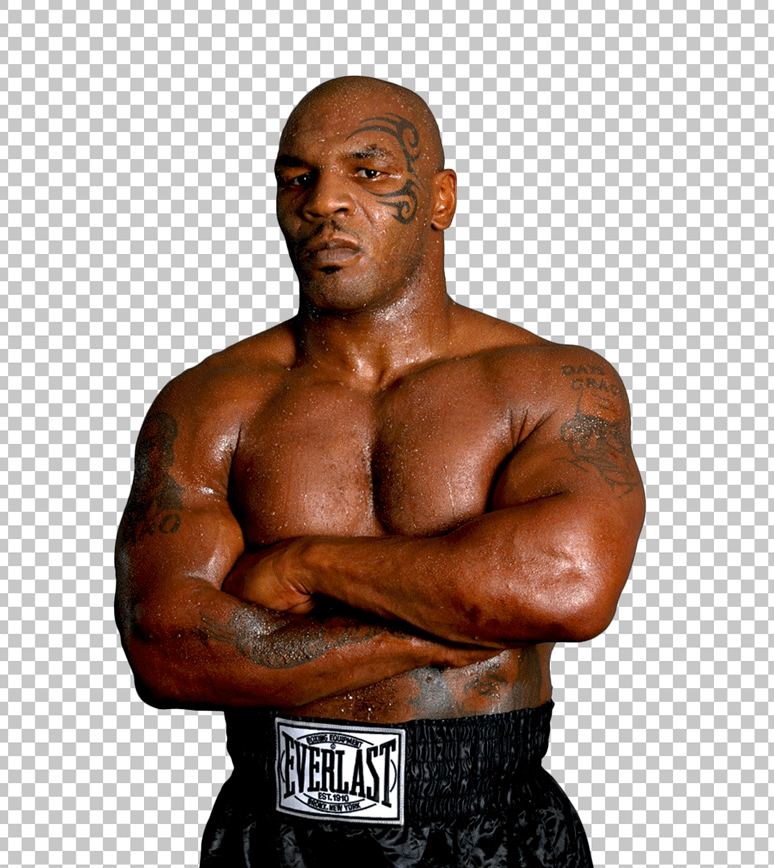 Mike Tyson shirtless Transparent PNG Image