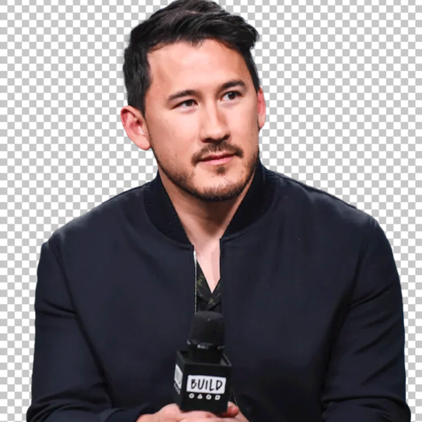 Markiplier holding a microphone PNG Image
