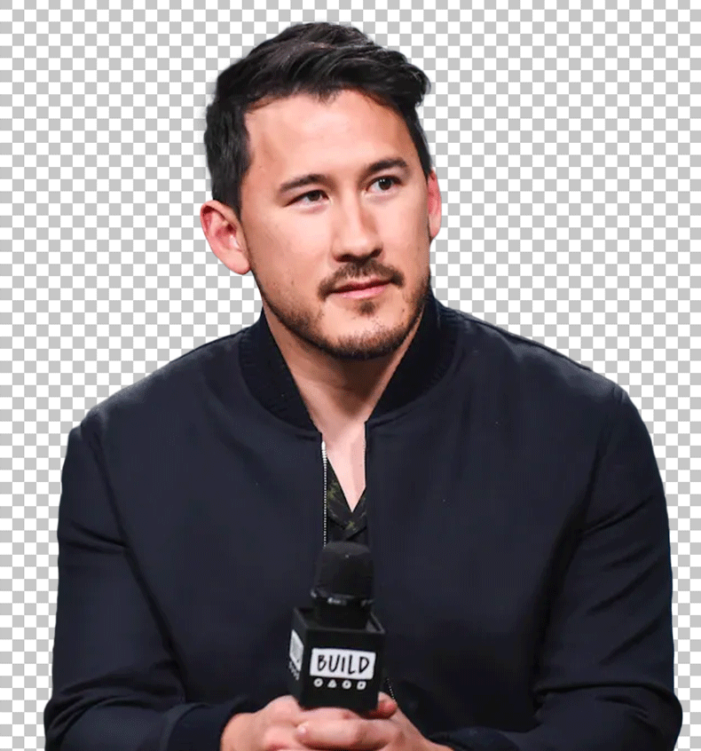 Markiplier holding a microphone PNG Image
