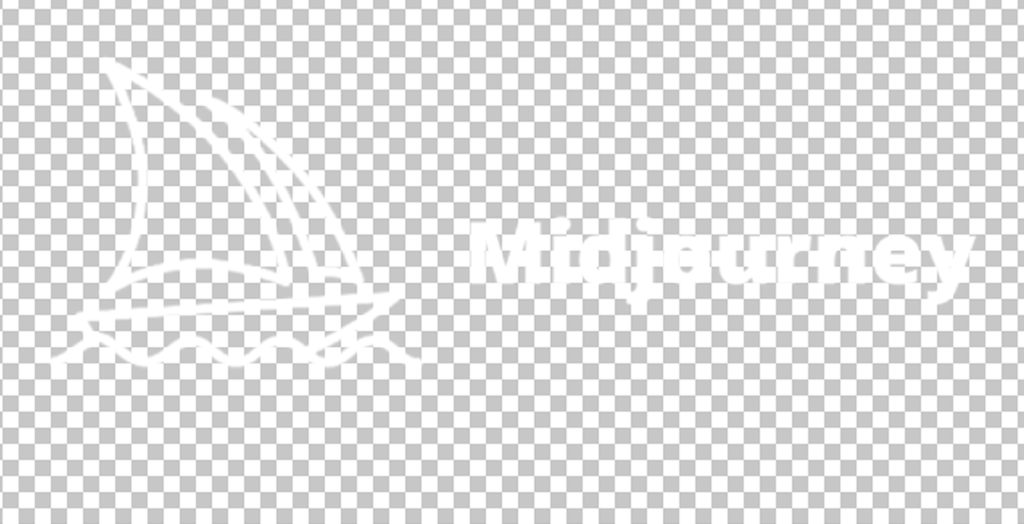 midjourney white logo