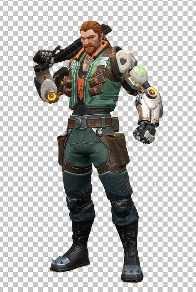 Valorant Agent Breach standing PNG Image